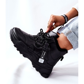 Women's Black Warm Sneakers Snow boots Kaphia 2