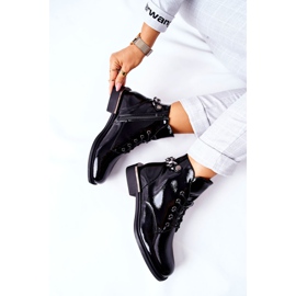 Lacquered Warm Boots Sergio Leone Black BT405 1 Lacquered Warm Boots Sergio Leone Black BT405 1