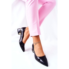 S.Barski Elegant Leather Pumps Black Samira 1