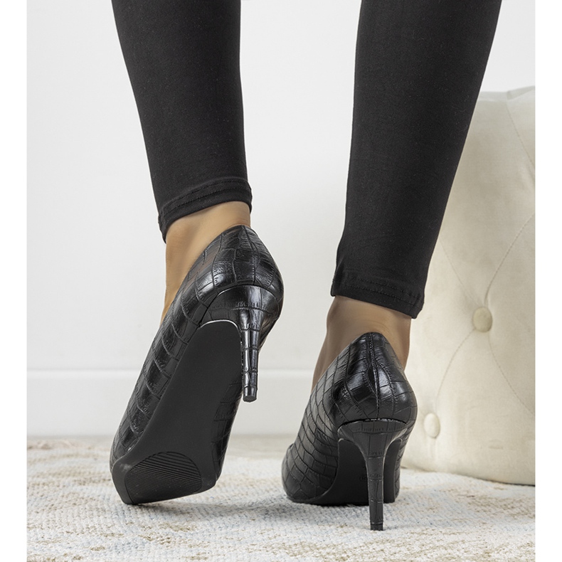 Black pumps on a Byatt stiletto heel 1