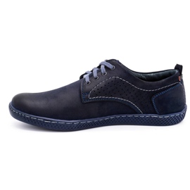 Antex Men's casual shoes 302 navy blue 1