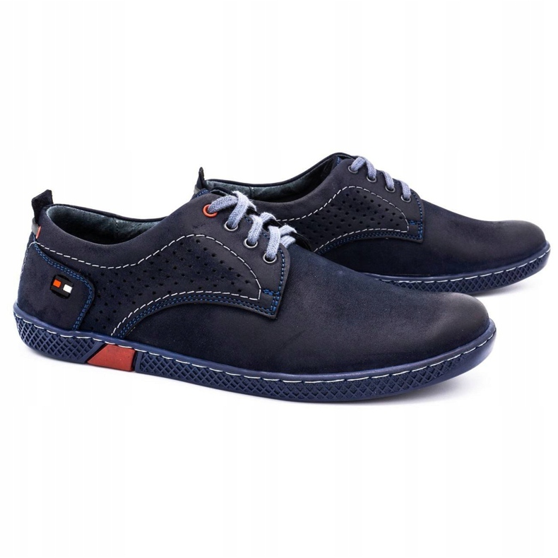 Antex Men's casual shoes 302 navy blue 2