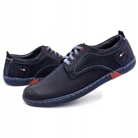 Antex Men's casual shoes 302 navy blue 4