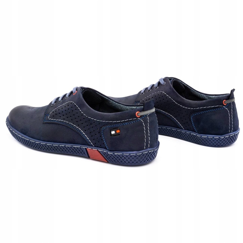 Antex Men's casual shoes 302 navy blue 5