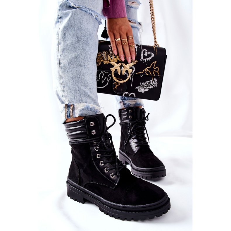 PG1 Women's Boots Suede Black Deliopis 2