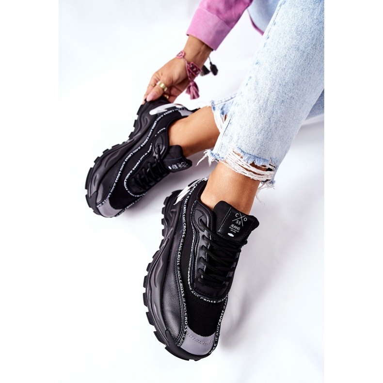 Women's sports shoes Cross Jeans II2R4018C Black 2
