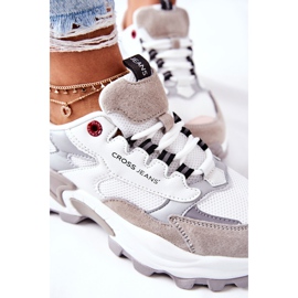 Women's Sport Shoes Cross Jeans White and Gray II2R4020C grey 1
