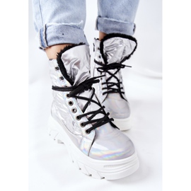 Vinceza Women's Silver Ismobe Trappers 2