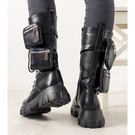 Black boots with Apolline sachets 1