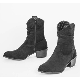 Devi's black cowboy boots 1