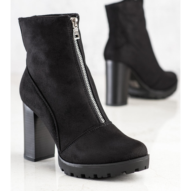 Cm Paris Stylish suede boots black 2