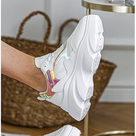 White sneakers with Mitsuko decorations 2