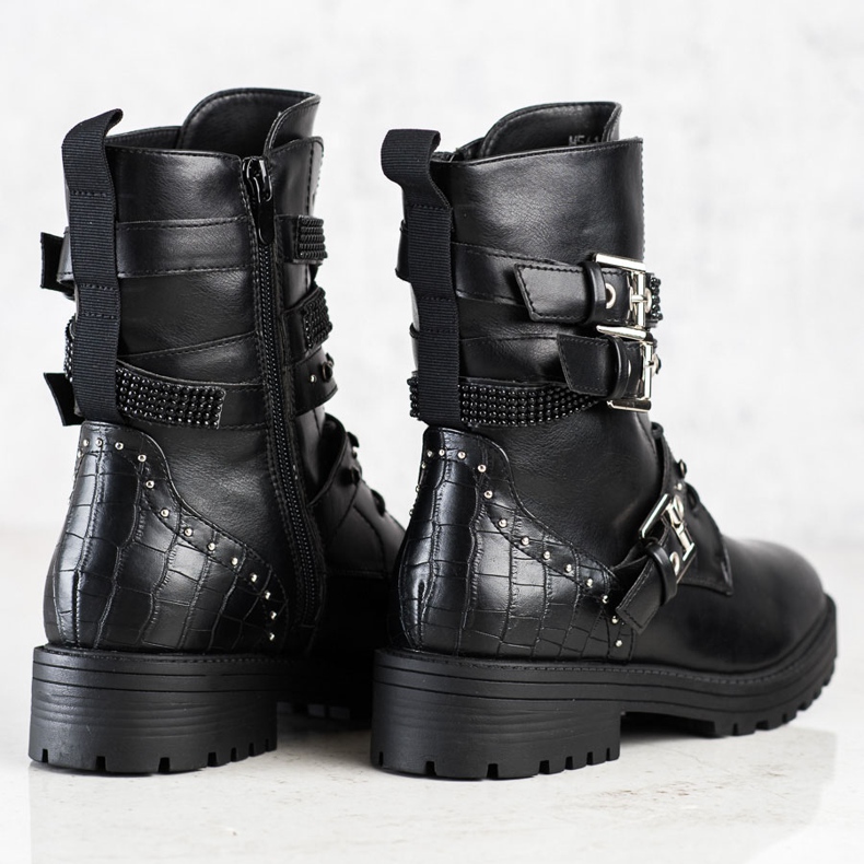 Erynn Black Workers With Decorative Buckles 1