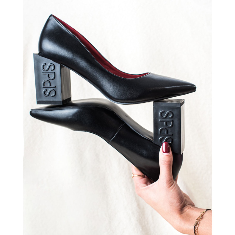 S. BARSKI Pumps With Square Heel S.BARSKI black 1