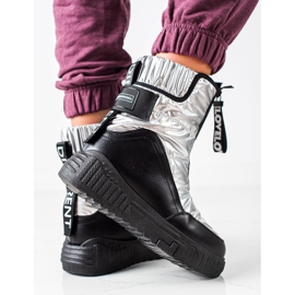 Seastar Snow Boots On The Slider black silver 1