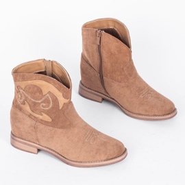 Beige ankle boots Ana khaki 1