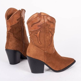 Megi brown tall cowboy boots 1 Megi brown tall cowboy boots 1