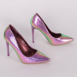 Nadia light purple high heels 1