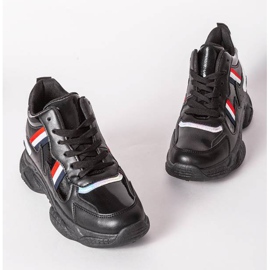 Black ugly shoes on chunky Lexi soles multicolored 1