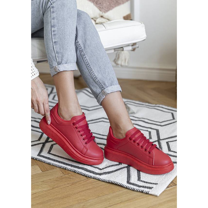 Runway Women's Red Trainers 1