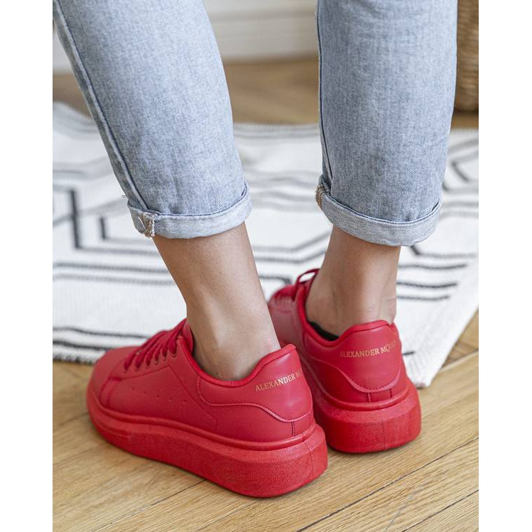 Runway Women's Red Trainers 2