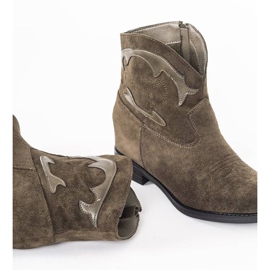 Green ankle boots Ana 1