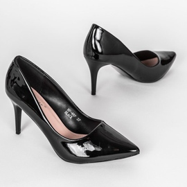 Greece black lacquered heels 1