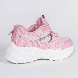 Pink sneakers on chunky Alice soles 1