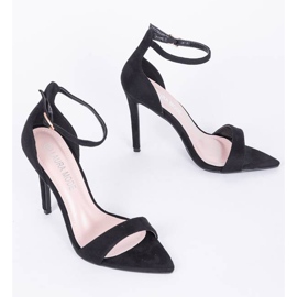 Black sandals on a stiletto heel from Molly 1