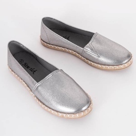 Silver metallic espadrilles from Big Girl 1 Silver metallic espadrilles from Big Girl 1