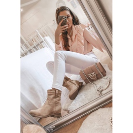 Beige ankle boots from Venicia 1