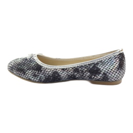 American Club American C061 gray ballerinas for girls grey 2