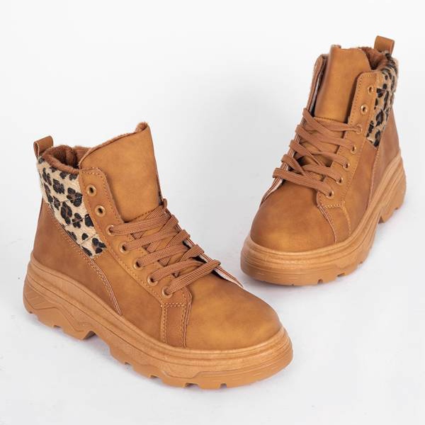 Animal brown hiking boots 1