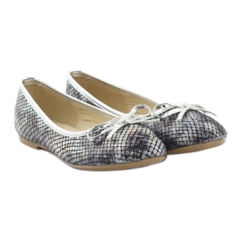 American Club American C061 gray ballerinas for girls grey 4