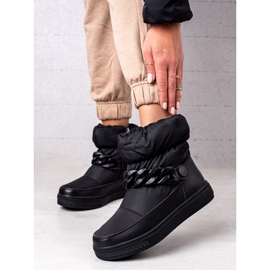 S. BARSKI Snow boots with chain S.BARSKI black 1