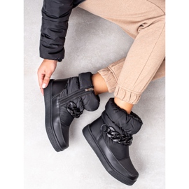 S. BARSKI Snow boots with chain S.BARSKI black 2