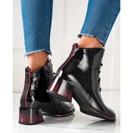 S. BARSKI Lace-up boots on high heels by S.BARSKI black 2