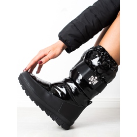 S. BARSKI Shiny Snow boots by S.BARSKI black 2