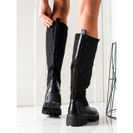 Seastar Quilted Platform Boots black 1