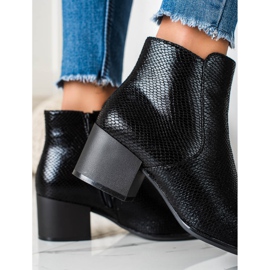 Shimmering Snake Print Sergio Leone Boots black 1