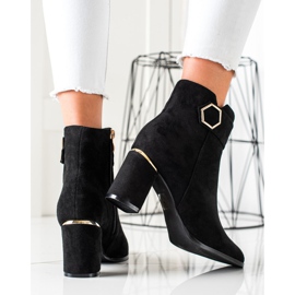 Goodin Elegant Boots With Golden Inserts black 1