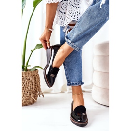 Lacquered Wedge Shoes POTOCKI 12032 Black 1