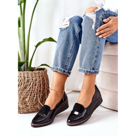 Lacquered Wedge Shoes POTOCKI 12032 Black 3