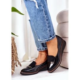 Lacquered Wedge Shoes POTOCKI 12032 Black 4