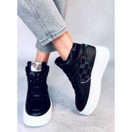 Black AD-419 Black sneakers 1