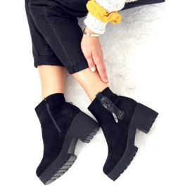 Black TX-1858-1 Black platform boots 2