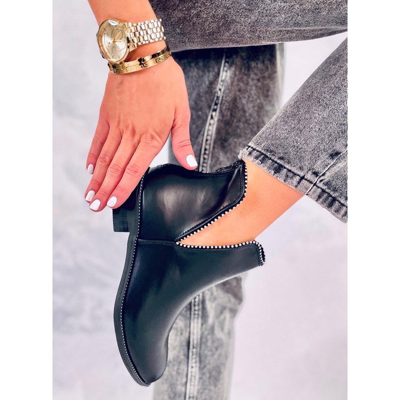 Black cut out boots Y8191 Black 1 Black cut out boots Y8191 Black 1