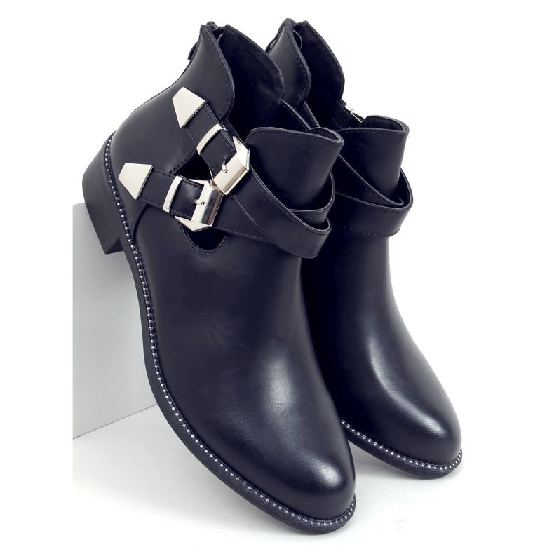 Black cut out boots Y8157 Black 1