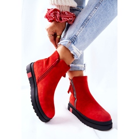 PS1 Suede Booties Jodhpur boots On the Red Nessa Platform 5