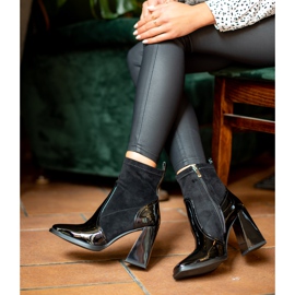 S. BARSKI Boots On Trapezoidal Heel S.BARSKI black 1